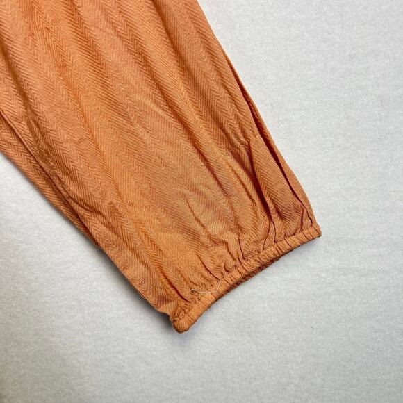 Cotton Cardigan Woman's 1X Chiffon Smocking Top Rose Cottagecore - Picture 7 of 15